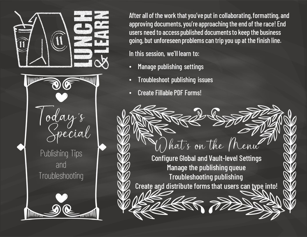 Session 4: Publishing Tips & Troubleshooting